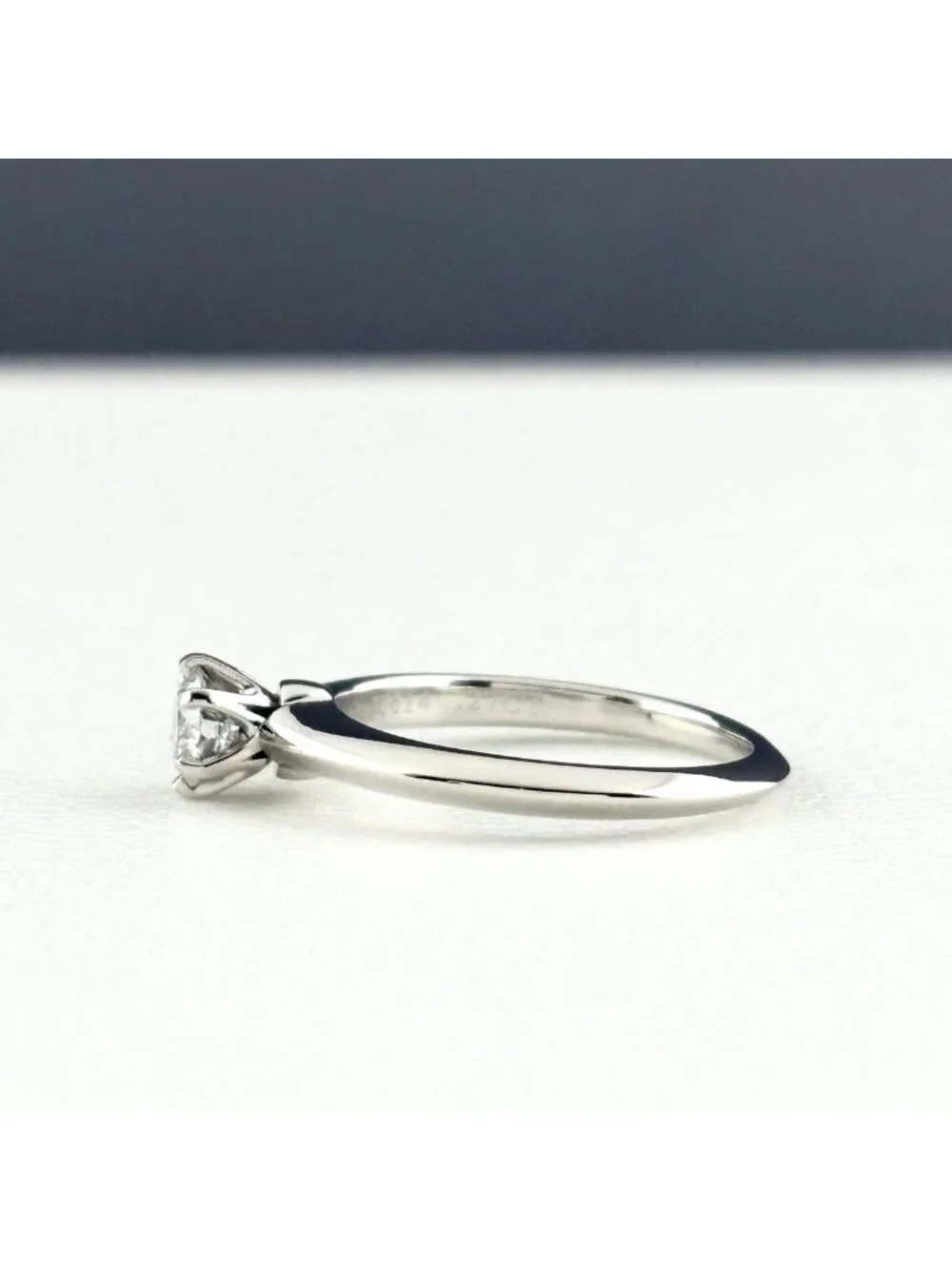 Tiffany & Co Solitaire Ring Platinum Diamond